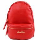 TL Bag Lederrucksack Für Damen aus Weichem Leder Rot TL141370