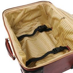 TL Voyager Valise Verticale en Cuir Avec 4 Roulettes Noir TL141911