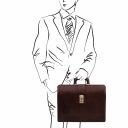 Canova Leather Doctor bag Briefcase 3 Compartments Темно-коричневый TL141826