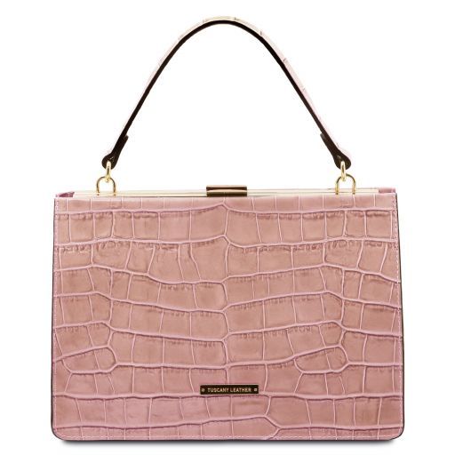 croc print bag