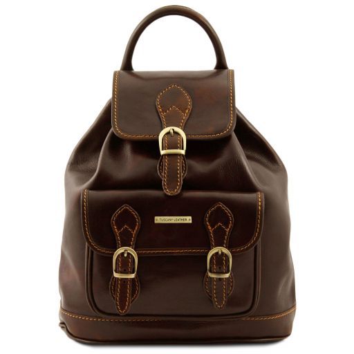 dark brown backpack