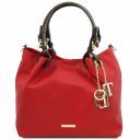 TL KeyLuck Soft Leather Shopping bag Lipstick Red TL141940