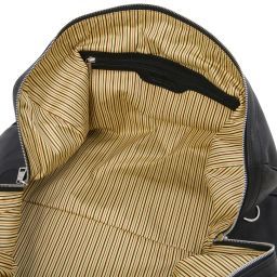 Oslo Leather Travel Duffle bag - Weekender bag Black TL141913