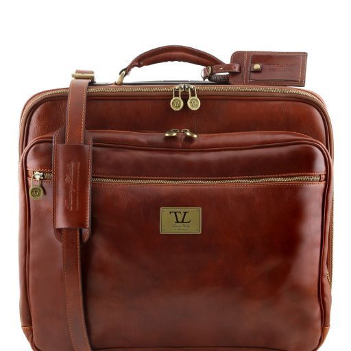 leather pilot case with wheels