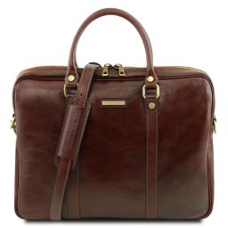 Prato Exclusive leather laptop case Brown TL141283