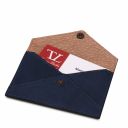 Leather Business Card / Credit Card Holder Темно-синий TL142036