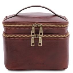 Eliot Reise - Kulturtasche aus Leder Braun TL142045
