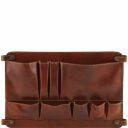 TL Smart Module Module Multifonction en Cuir Avec Poches Marron TL141520