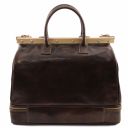Barcellona Кожаная сумка Gladstone с двойным дном Темно-коричневый TL141185