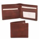 Exclusive 2 Fold Leather Wallet for men Коричневый TL142056
