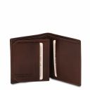 Exclusive 3 Fold Leather Wallet for men Dark Brown TL142057