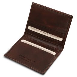 Exclusive Leather Card Holder Dark Brown TL142063