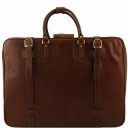 London Exclusive Leather Suitcase Brown TL140333