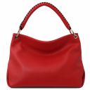 TL Bag Handtasche aus Weichem Leder Lipstick Rot TL142087