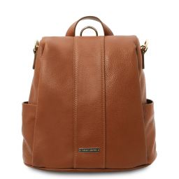 TL Bag Mochila en Piel Suave Cognac TL142138