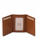 Exklusive Brieftasche aus Weichem Leder mit 3 Scheinfächern Cognac TL142086