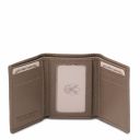 Exclusive Soft 3 Fold Leather Wallet for men Темный серо-коричневый TL142086