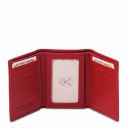 Exklusive Brieftasche aus Weichem Leder mit 3 Scheinfächern Lipstick Rot TL142086