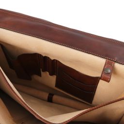 Ancona Leather Messenger bag Brown TL142073