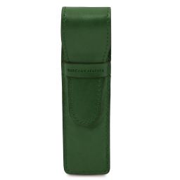 Esclusivo porta penne in pelle Verde Foresta TL142131