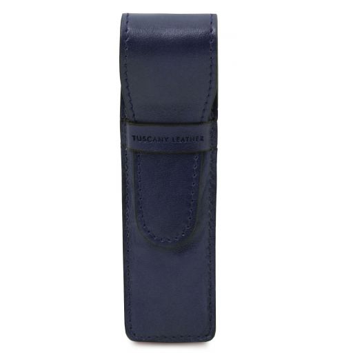 Эксклюзивный кожаный футляр для ручки Темно-синий TL142131