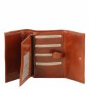 Exclusive 4 Fold Leather Wallet for Women Honey TL140796