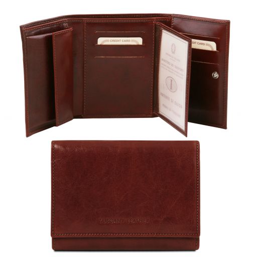 Exclusive Leather Wallet for Women Brown TL140790