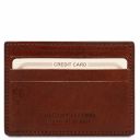 Exclusive leather credit/business card Brown TL141011