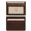 Exclusive Leather Credit/business Card Holder Dark Brown TL140805