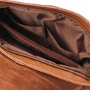 TL Bag Umhängetasche aus Weichem Leder mit Quasten Cinnamon TL141110