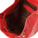 Elba Zaino Donna in Pelle Morbida e Portafoglio in Pelle 3 Ante con Portaspiccioli Rosso Lipstick TL142153