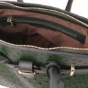 TL Bag Handbag in Ostrich-print Leather Forest Green TL142120