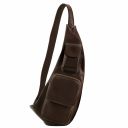 Leather Crossover bag Темно-коричневый TL141352
