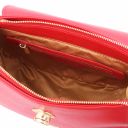 Lipari Schultertasche aus Leder und Brieftasche aus Leder mit 3 Scheinfächern und Münzfach Lipstick Rot TL142154