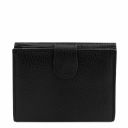 Lipari Leather Shoulder bag and 3 Fold Leather Wallet With Coin Pocket Black TL142154