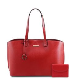TL Bag - Saffiano leather tote with long strap, TL141696