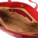 Pantelleria Borsa Shopping in Pelle e Portafoglio in Pelle 3 Ante con Portaspiccioli Rosso Lipstick TL142157