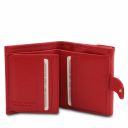 Pantelleria Leather Shopping bag and 3 Fold Leather Wallet With Coin Pocket Lipstick Red TL142157