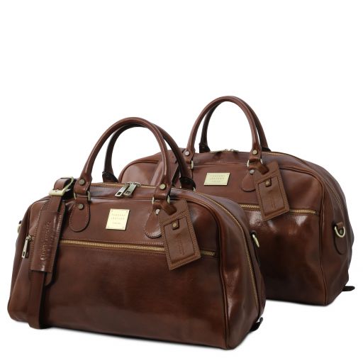 Magellan Leather Travel set Brown TL141258