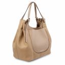 Cinzia Soft Leather Shopping bag Champagne TL142144