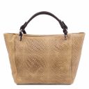 TL Bag Woven Printed Leather Shopping bag Бежевый TL142066