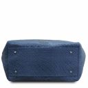 TL Bag Woven Printed Leather Shopping bag Dark Blue TL142066