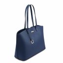 TL Bag Borsa Shopping in Pelle Blu scuro TL141828