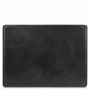Premium Office Set Sottomano da Scrivania con Ribalta, Tappetino per Mouse e Vuotatasche in Pelle Nero TL142162