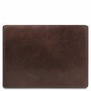 Premium Office Set Leather Desk pad With Inner Compartment, Mouse pad and Valet Tray Dark Brown TL142162