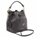 Vittoria Leather Bucket bag Серый TL141531