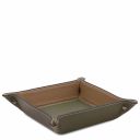 Leather Valet Tray Olive Green TL142159