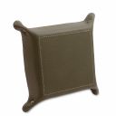 Leather Valet Tray Olive Green TL142159