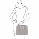 Camelia Leather Handbag Светло-серый TL141728