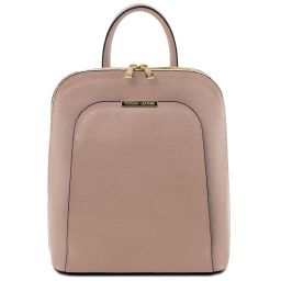 TL Bag Saffiano Leather Backpack for Women Nude TL141631